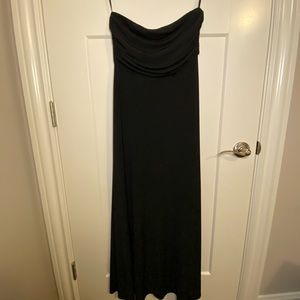 Banana Republic black strapless dress